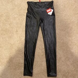 NWT spanx faux leather leggings